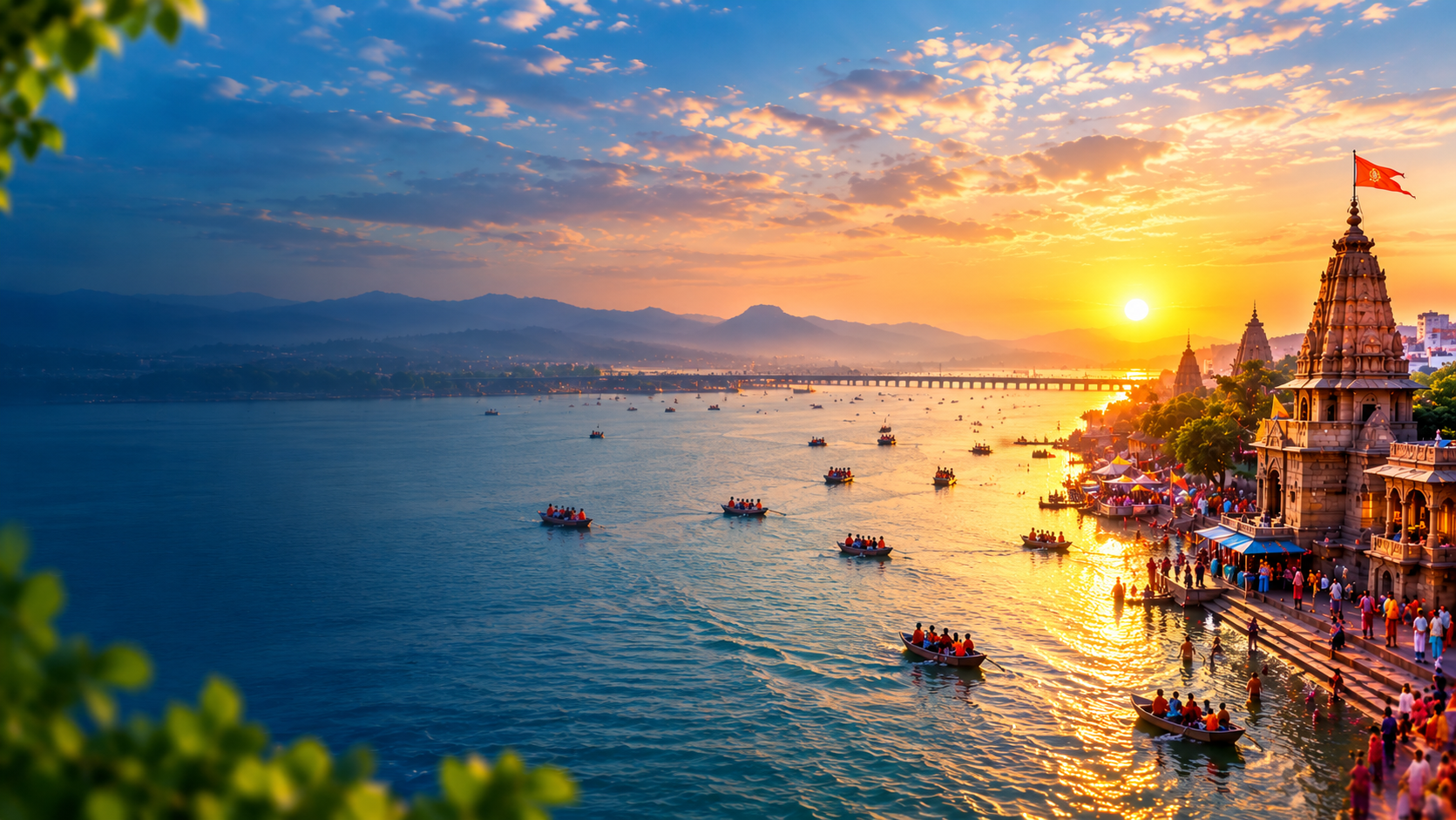 Nashik Ghats at Sunset - Discover Nashik